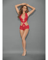 Euphoria Jewel Front Teddy Red O/S