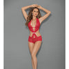 Euphoria Jewel Front Teddy Red O/S