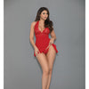 Euphoria Shorty Babydoll & Open Panty Red