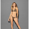 Euphoria Tri Top Bra & G-String Animal O/S