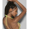 Jeweled Black Light Dancewear Tri Bra Neon Lime O/S