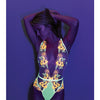 Neon Explosion Embroidered Lace Teddy Neon-X XL