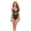 Pride Lace Teddy w/Rainbow Side Straps Black L/XL