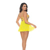 Neon Explosion Embroidered Underwire Babydoll & G-String Neon-X LG