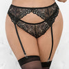 Lace Romance Garterbelt Black 3X/4X