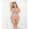Lace & Pearl Open Crotch G-String Pink QN