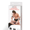 Lux Fetish Expandable Bar Spreader Set w/Leatherette Cuffs