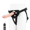 Lux Fetish 6.5" Realistic Vibrating Dildo w/Strap On Harness Set