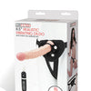 Lux Fetish 8.5" Realistic Vibrating Dildo w/Strap On Harness Set