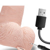 Lux Fetish 6" Rechargeable Strap On w/Balls - Ivory