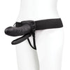 Lux Fetish Unisex Vibrating Hollow Double Penetration Strap On Dildo