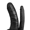 Lux Fetish Unisex Vibrating Hollow Double Penetration Strap On Dildo