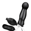 Lux Fetish 4.5" Inflatable Vibrating Plug - Black
