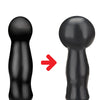 Lux Fetish 4.5" Inflatable Vibrating Plug - Black