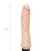 Powercocks 8" Girthy Realistic Vibrator - Ivory