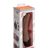 Powercocks 7" Slim Anal Realistic Vibrator - Dark Brown
