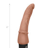 Powercocks 7" Slim Anal Realistic Vibrator - Mocha
