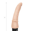 Powercocks 7" Slim Anal Realistic Vibrator - Ivory