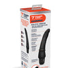 Powercocks 7" Slim Anal Realistic Vibrator - Black