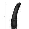Powercocks 7" Slim Anal Realistic Vibrator - Black