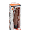 Powercocks 6.5" Realistic Vibrator - Dark Brown