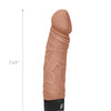 Powercocks 6.5" Realistic Vibrator - Mocha