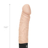 Powercocks 6.5" Realistic Vibrator - Ivory