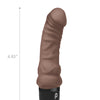 Powercocks 6" Realistic Vibrator - Dark Brown