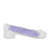 Evolved Luminous Dildo Stud Non Vibrating - Purple