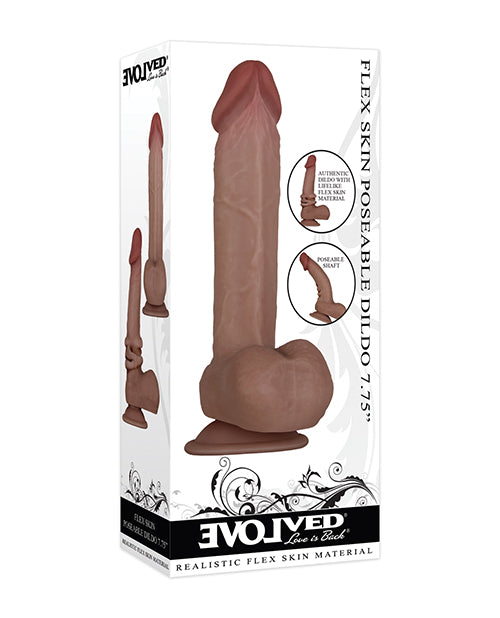 Evolved Flexskin Poseable Dildo 7.75" - Assorted Colors
