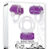 Evolved Ring True Unique Pleasure Rings Kit - 3 Pack Clear/Purple