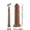 Evolved 7" Girthy Vibrating Dong - Dark