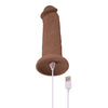 Evolved 7" Girthy Vibrating Dong - Dark