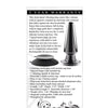 Evolved Advanced Vibrating Rechargeable Metal Plug - Black