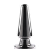 Evolved Advanced Vibrating Rechargeable Metal Plug - Black