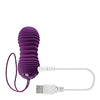 Evolved Eager Egg Vibrating & Thrusting Egg w/Remote - Purple