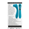 Evolved Heads or Tails Rechargeable Vibrator - Teal