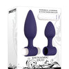 Evolved Dynamic Duo Anal Rechargeable - Purple/White