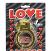 Gold Plastic Love Links Cuffs