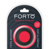 Forto F-12 35mm Liquid Silicone Cock Ring - Black