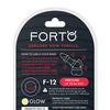 Forto F-12 35mm Liquid Silicone Cock Ring - Glow in the Dark