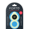 Forto F-88 Double Ring Liquid Silicone Cock Ring - Glow in the Dark