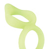 Forto F-88 Double Ring Liquid Silicone Cock Ring - Glow in the Dark