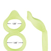 Forto F-88 Double Ring Liquid Silicone Cock Ring - Glow in the Dark