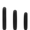 Forto F-61 Liquid 3 Piece Cock Ring Set - Black