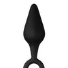 Forto F-10 Silicone Plug w/Pull Ring - Small Black