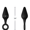 Forto F-10 Silicone Plug w/Pull Ring - Small Black
