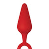Forto F-10 Silicone Plug w/Pull Ring - Large Red