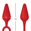 Forto F-10 Silicone Plug w/Pull Ring - Large Red
