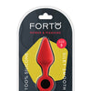 Forto F-10 Silicone Plug w/Pull Ring - Small Red